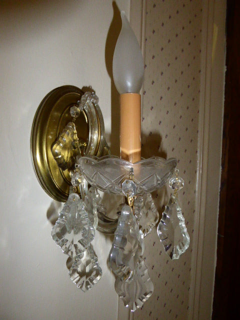 5" Wall Sconce with Crystals
