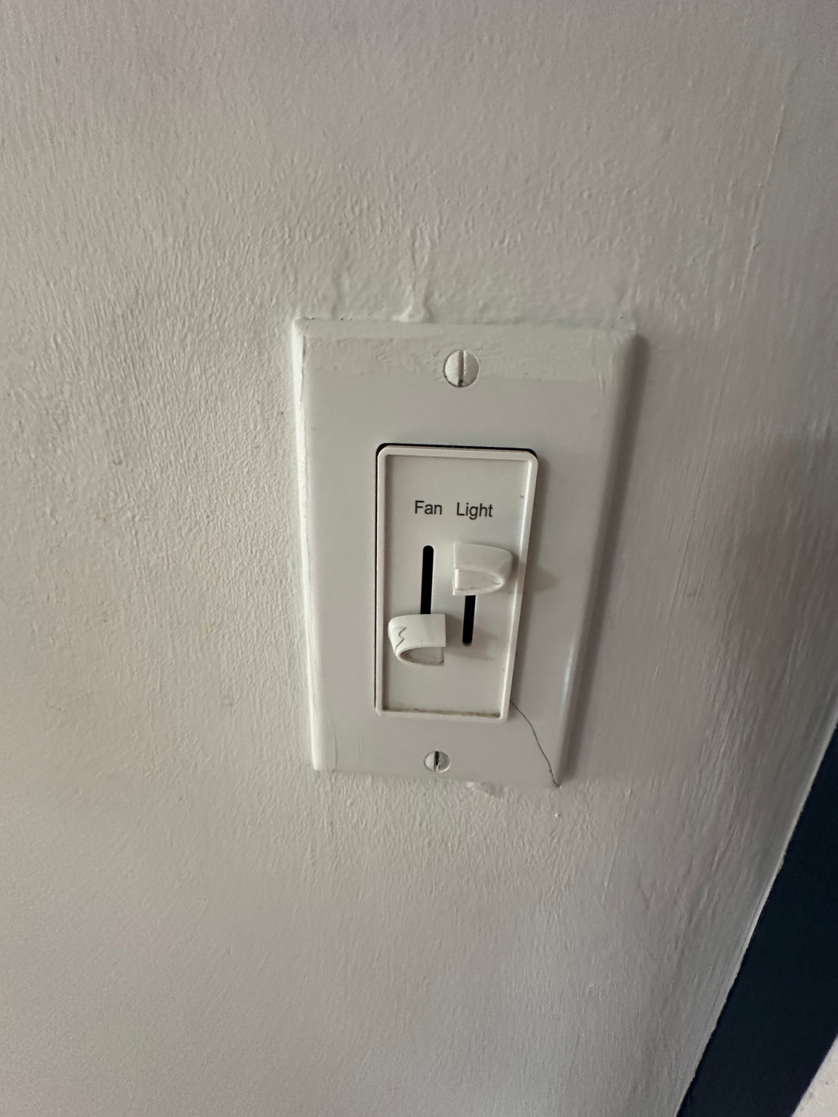 Ceiling Fan & Light Dual Slide Control Switch