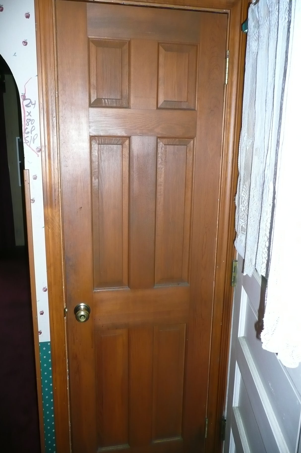 24" Pine Solid 6 Panel Door