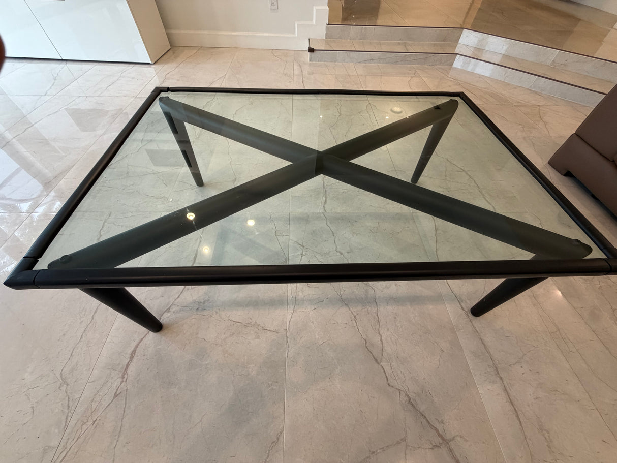 Modern Black Glass Coffee Table