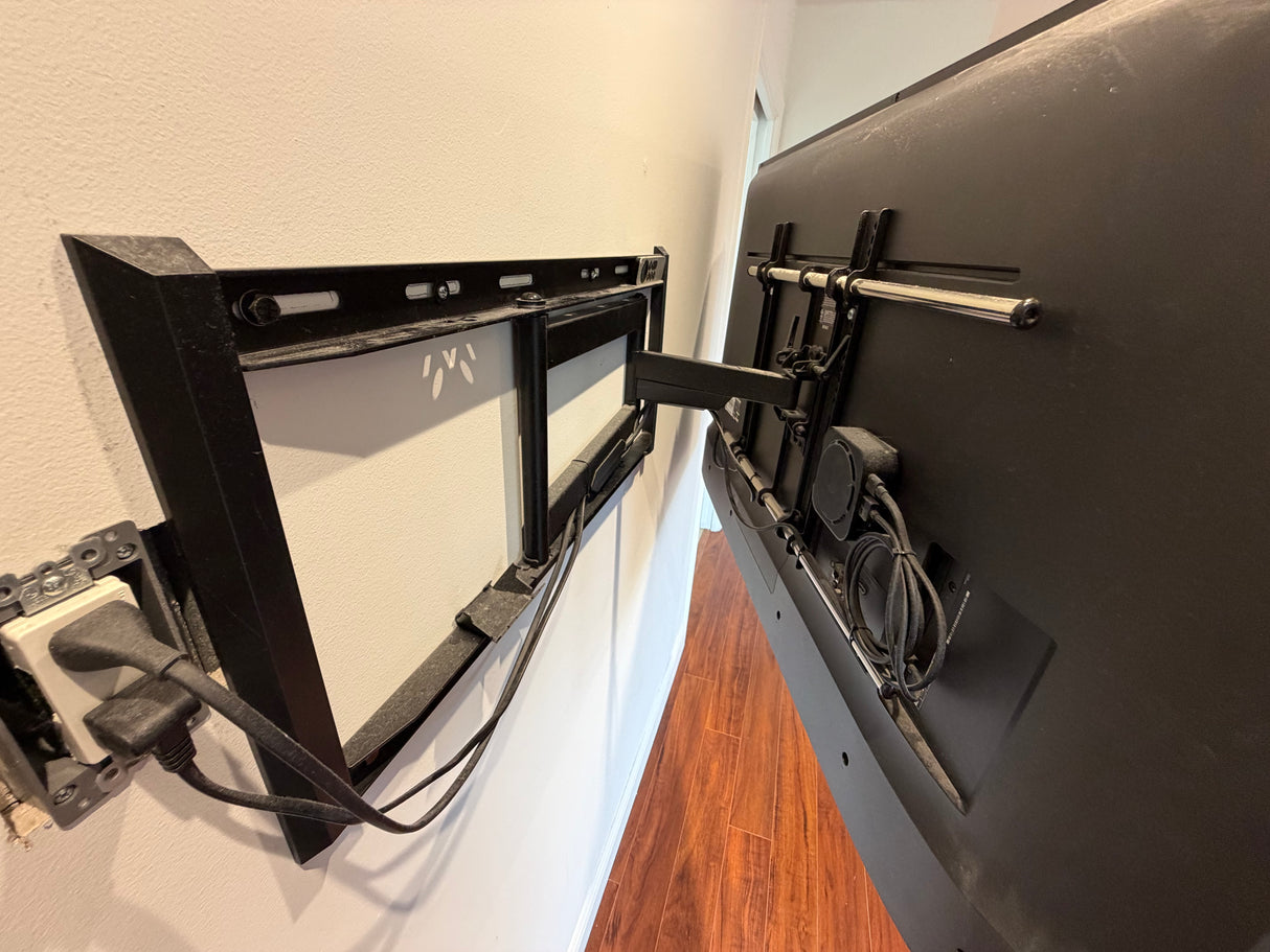 LG 55” Smart TV with Articulating Wall Mount