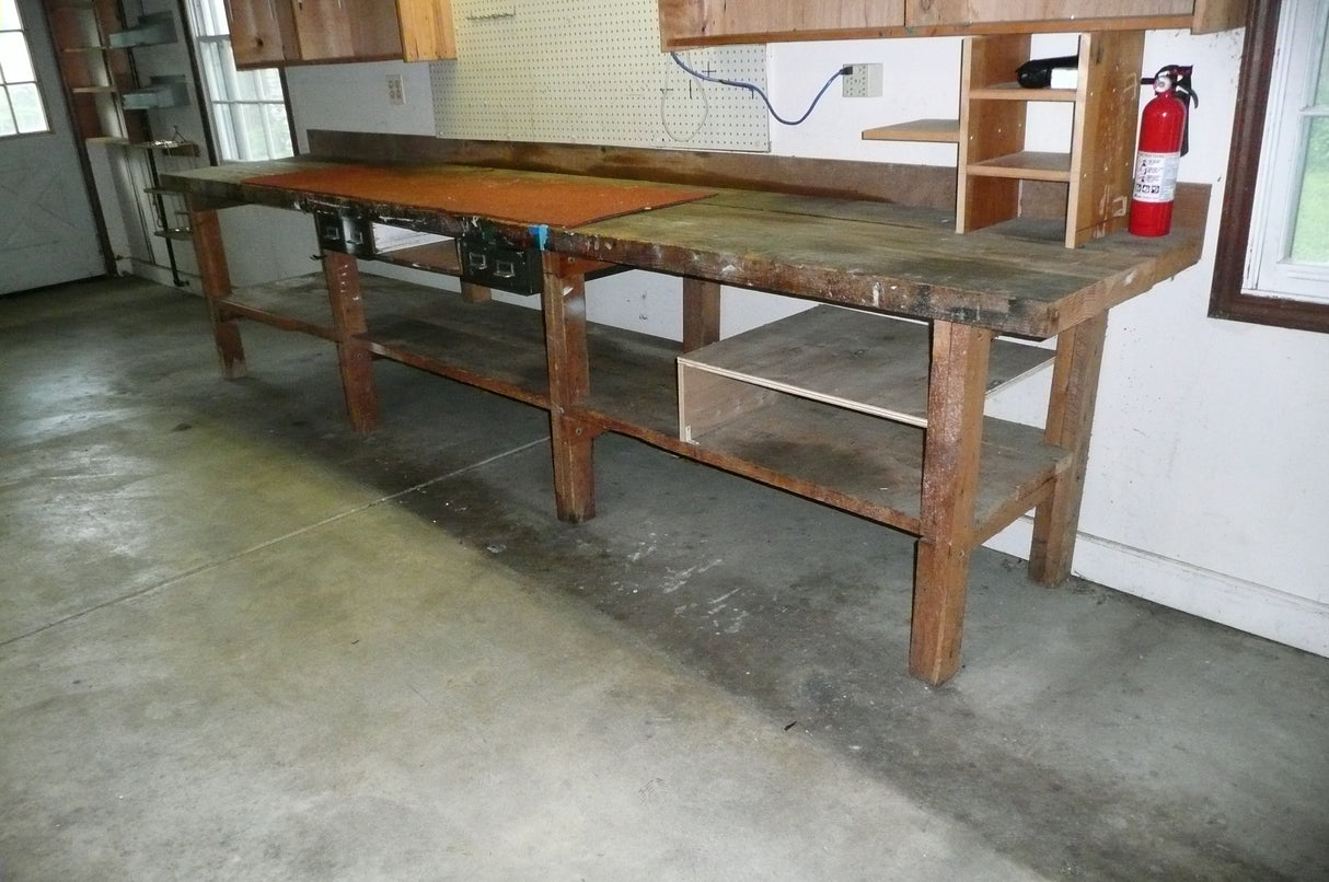 13' Wood Work Bench