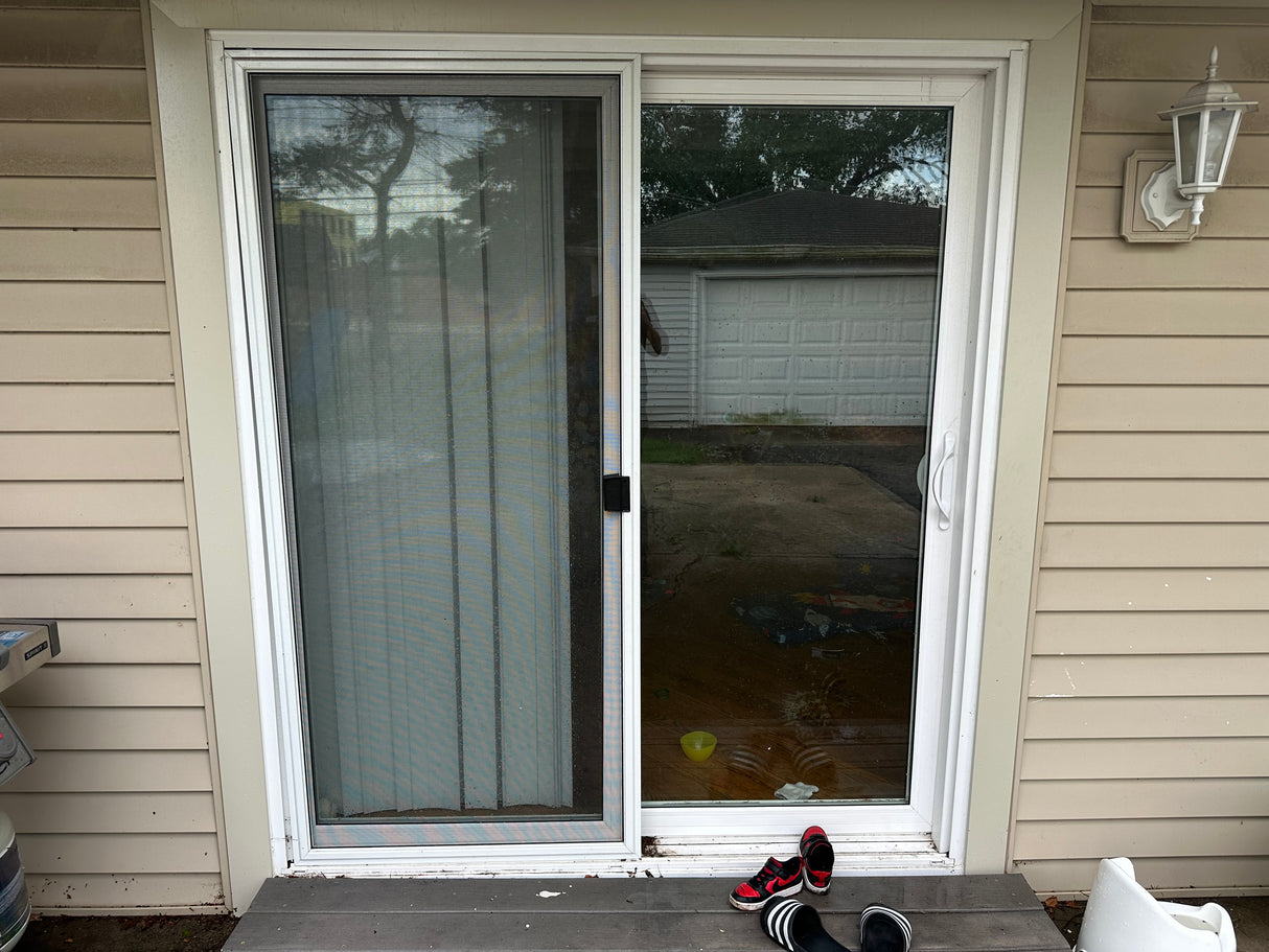 Vinyl Sliding Patio Door with Screen 72” x 80”