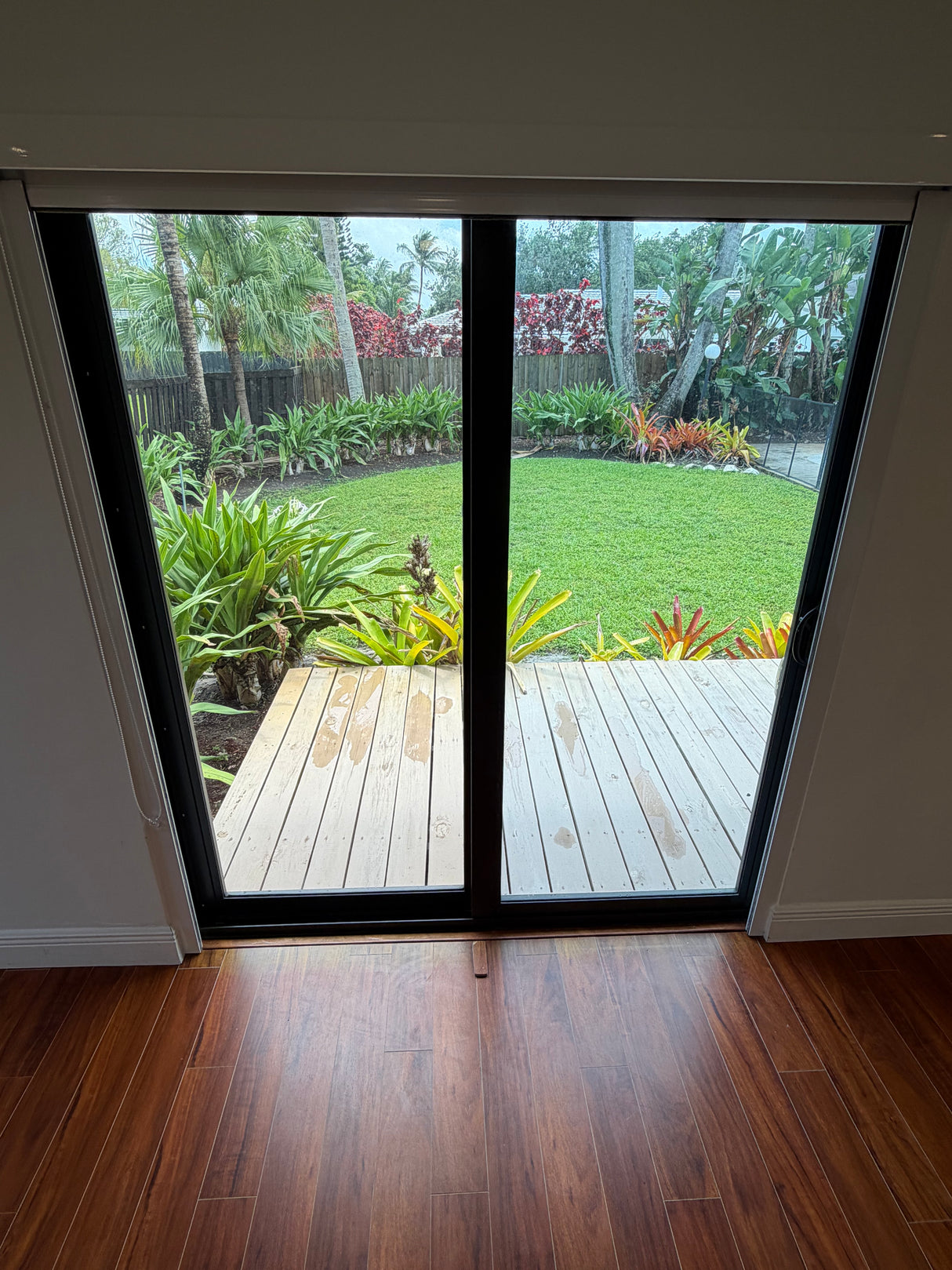 Modern Hurricane Impact Sliding Glass Door – Black Frame