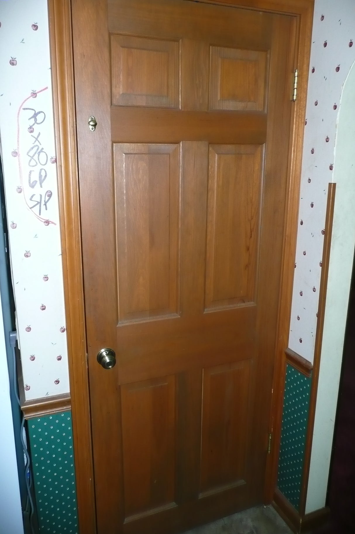 30" Pine Solid 6 Panel Door