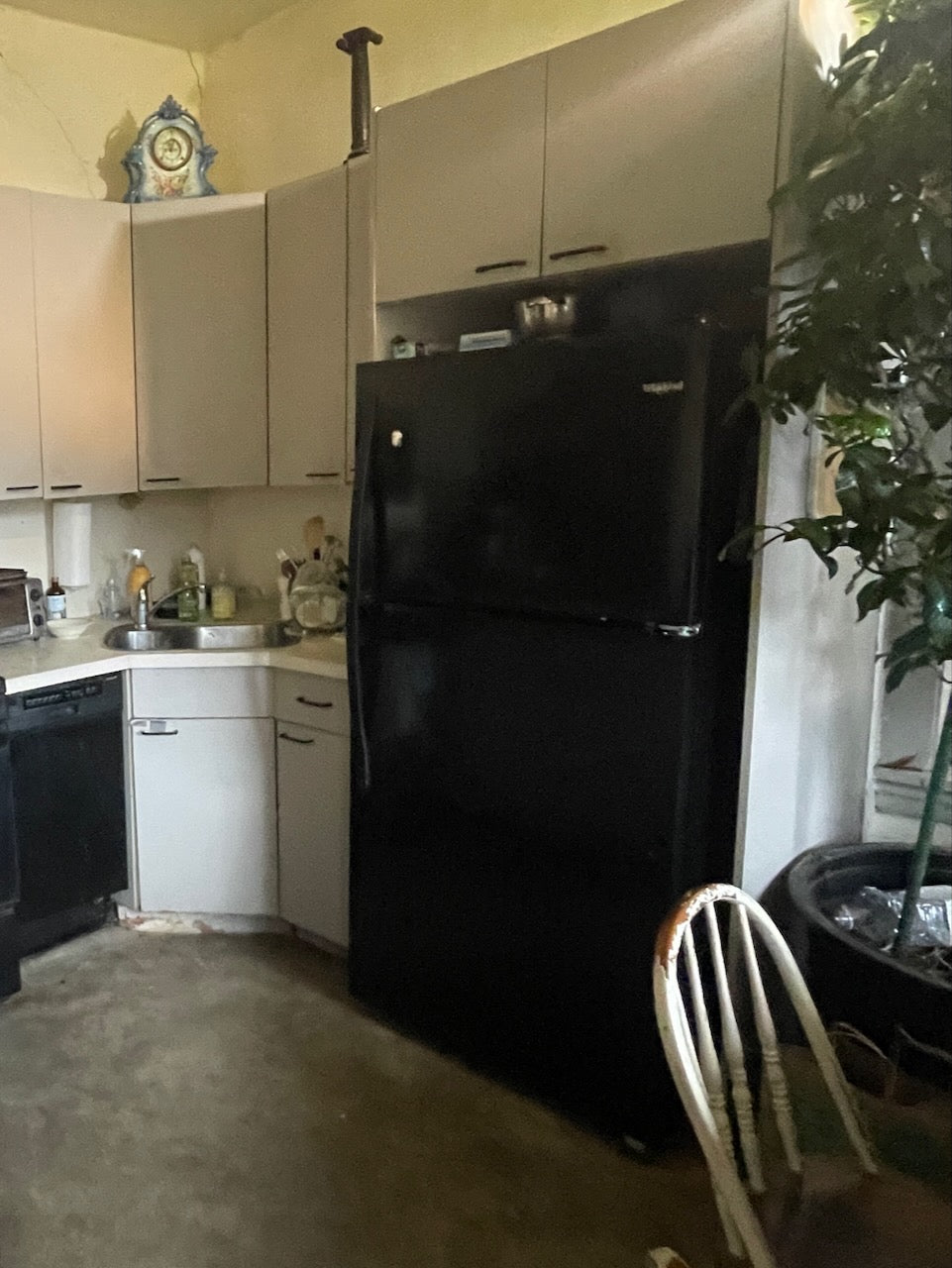 Black Whirlpool Refrigerator MFG 2022