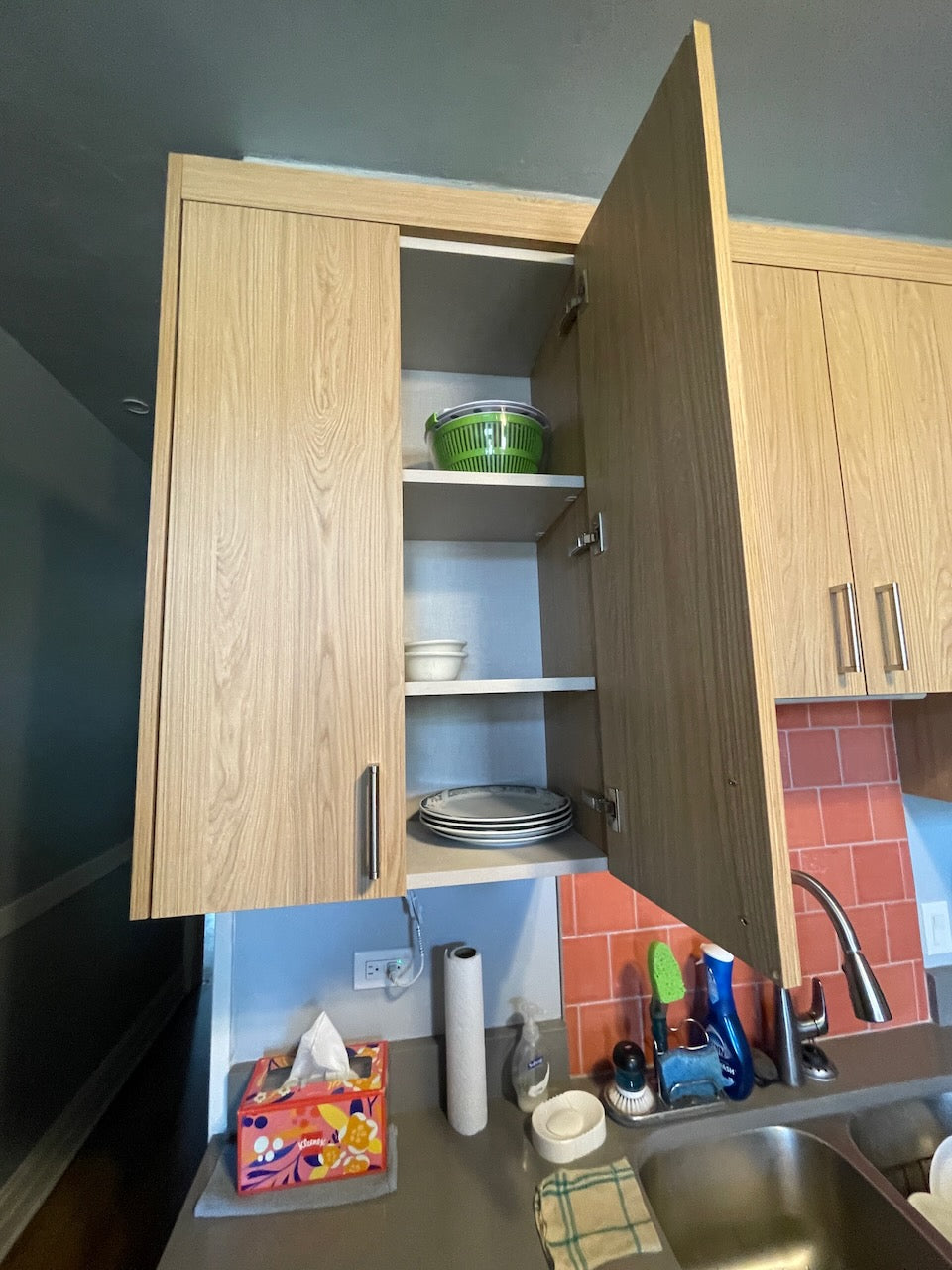 Kitchen Cabinets with Stone Countertops, Sink, Faucet to Fit 9' x 12' Kitchen ONE YEAR OLD
