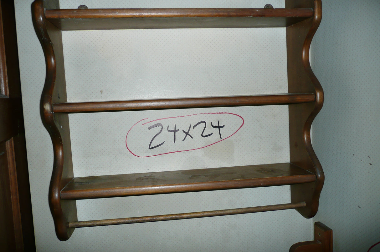 24" 3 Shelf & Towel Rack