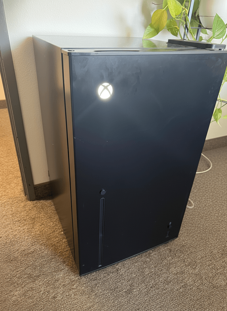 Xbox Series X Replica Mini Fridge, 3.2 Cu Ft, Used Good