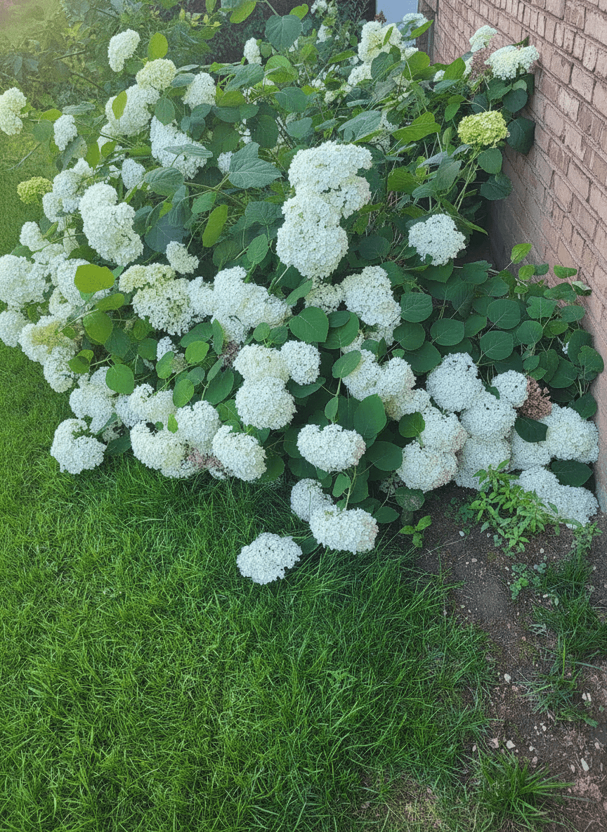 Mature Annabelle Smooth Hydrangea Shrub, White Bloom, Dig-Your-Own