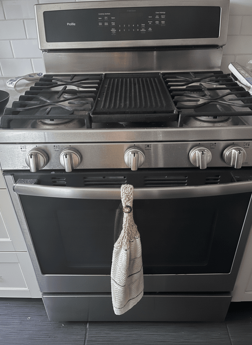 GE Profile 30" 5-Burner Gas Range with Griddle, Stainless, Convection