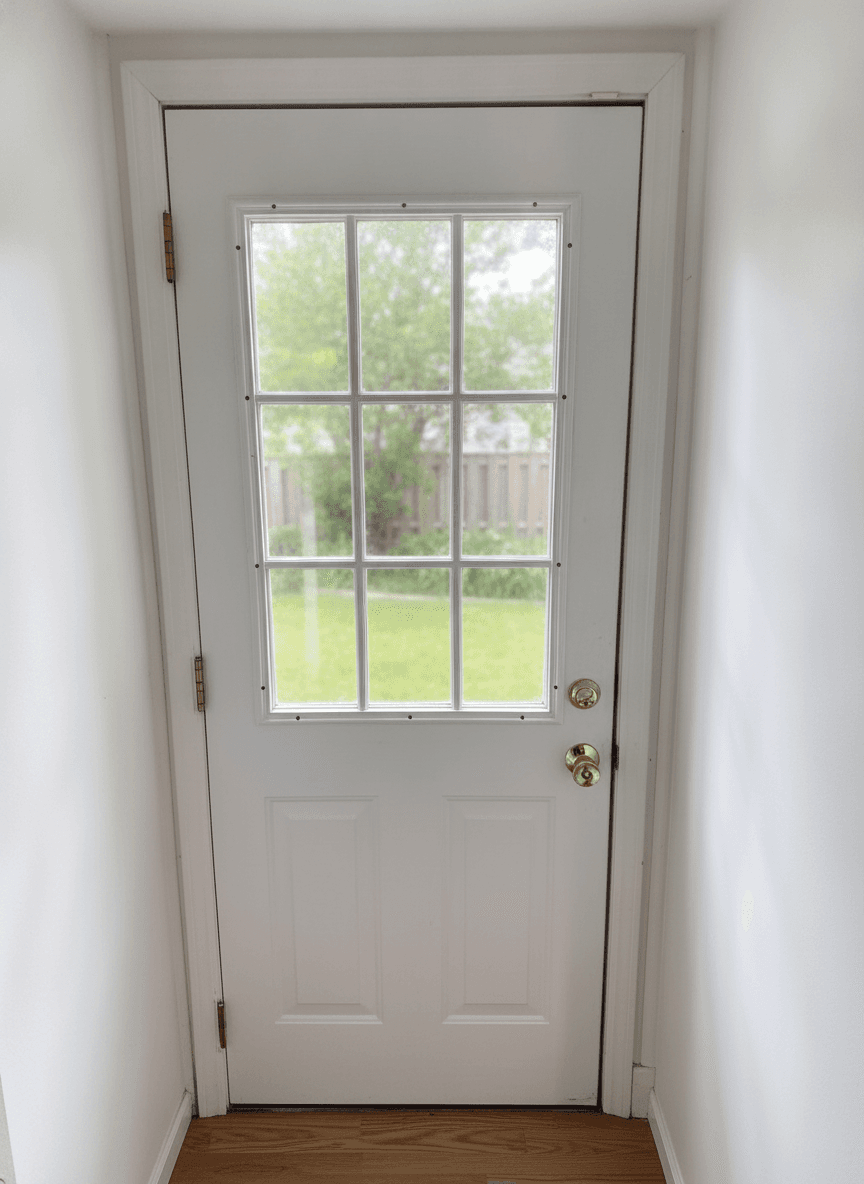 15-Lite Steel Exterior Entry Door – Approx. 32” x 80”