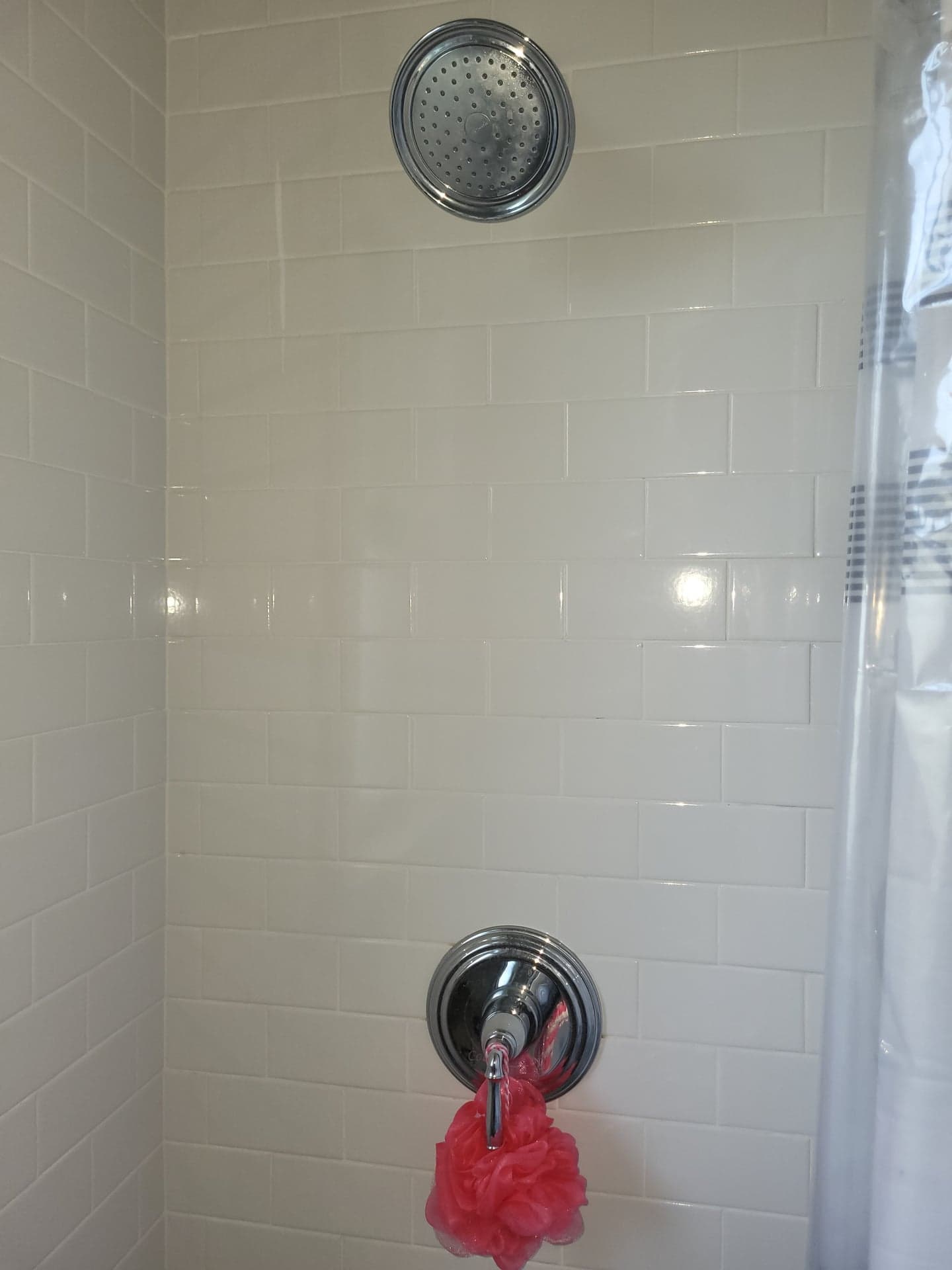 Kohler Chrome Shower Trim Kit - Showerhead, Valve Handle & Escutcheon
