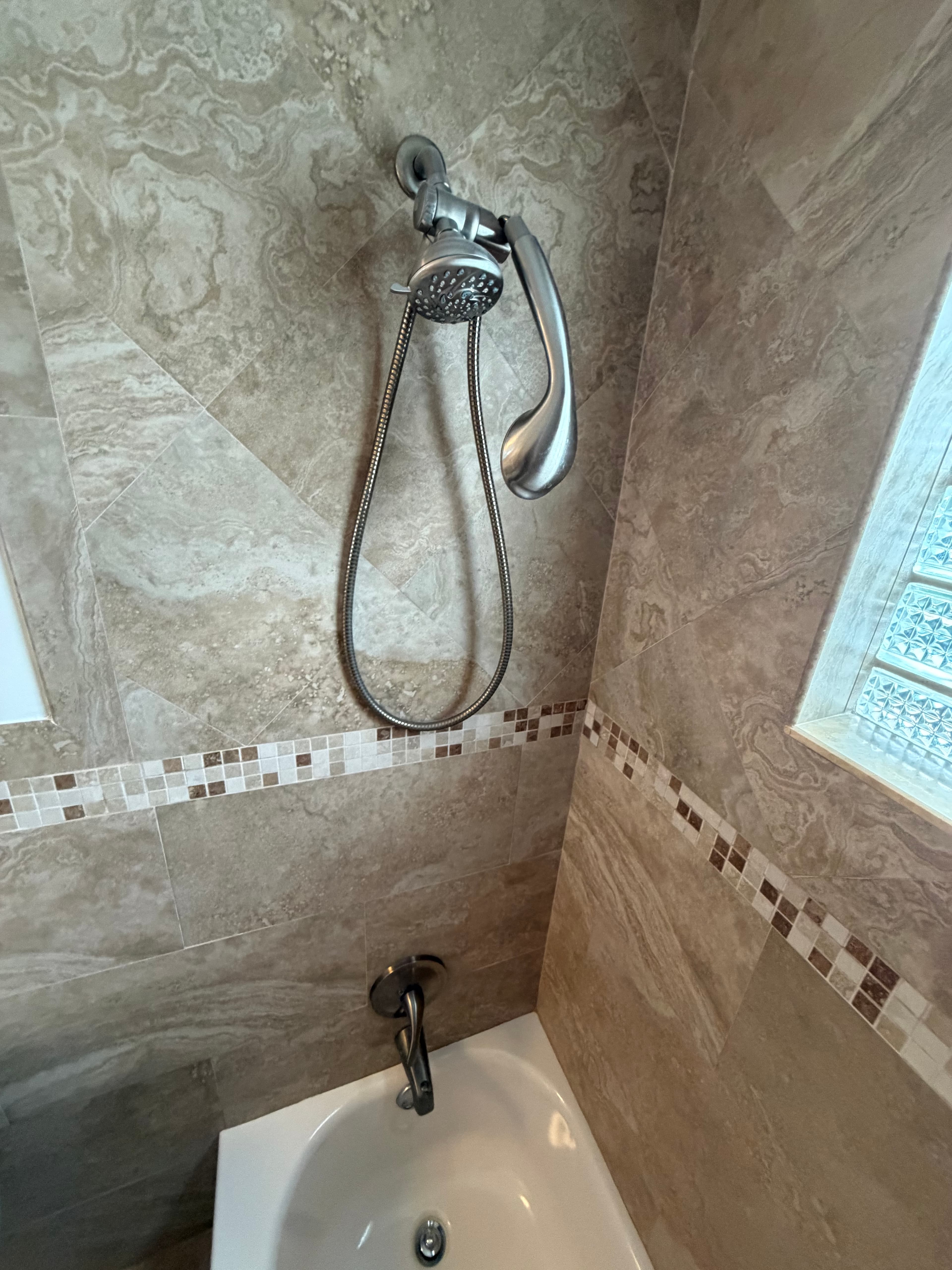 Brushed Nickel Handheld Shower Head