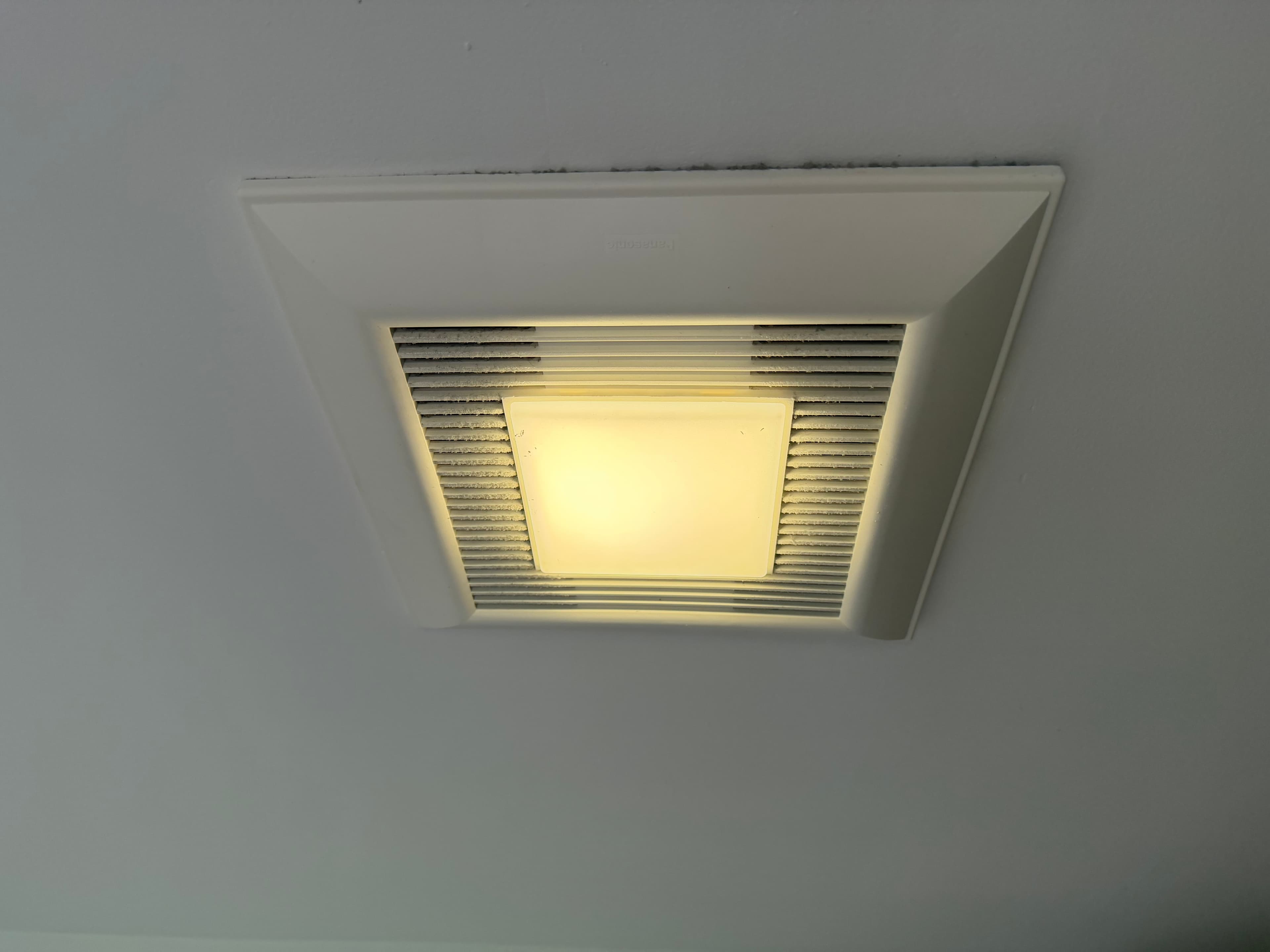 Bathroom Exhaust Fan with Built-In Light