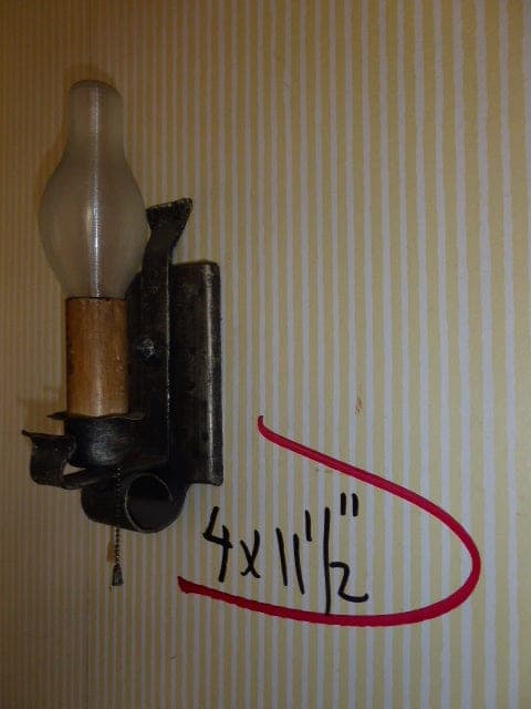 Vintage Wrought Iron Wall Sconce