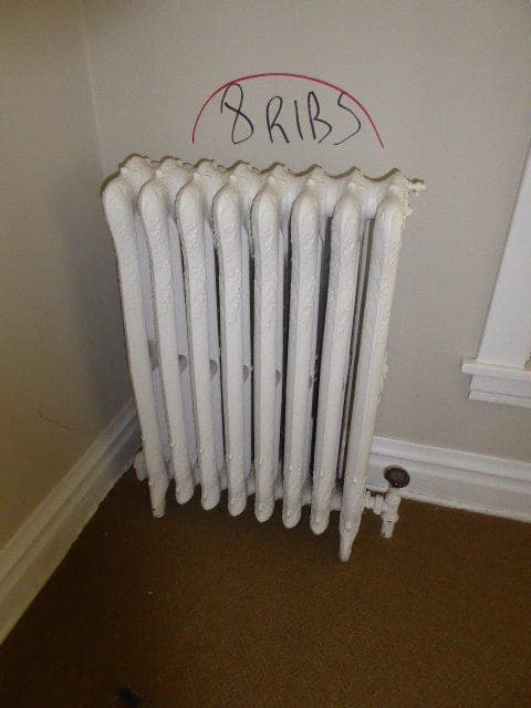 Victorian Style 8 Rib Radiator