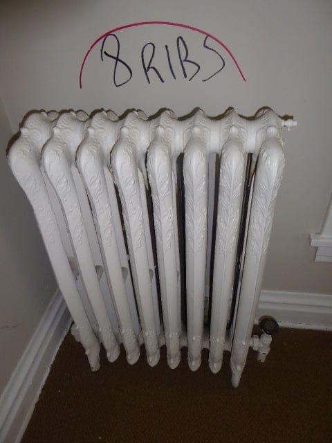 Victorian Style 8 Rib Radiator