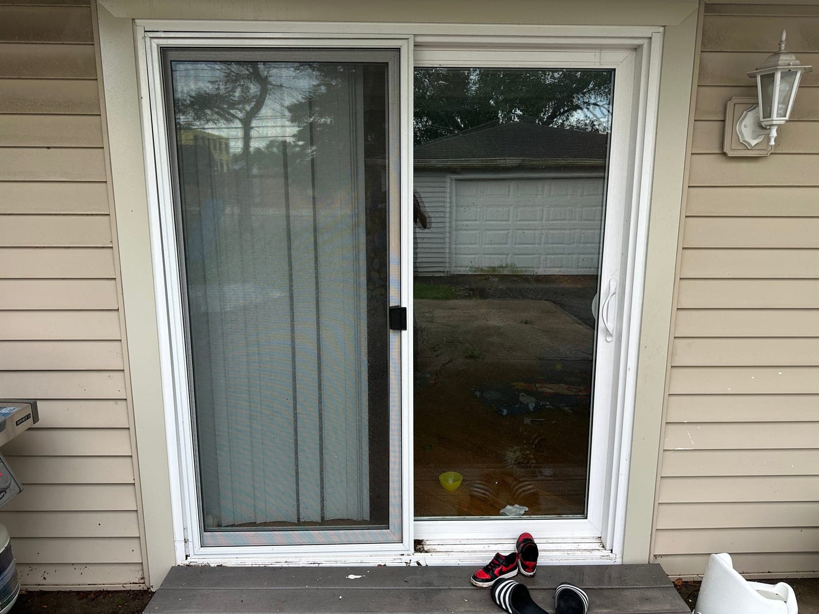 Vinyl Sliding Patio Door with Screen 72” x 80”