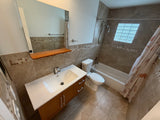 Modern Floating Bathroom Vanity with Mirror & Integrated Sink