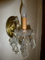 5" Wall Sconce with Crystals