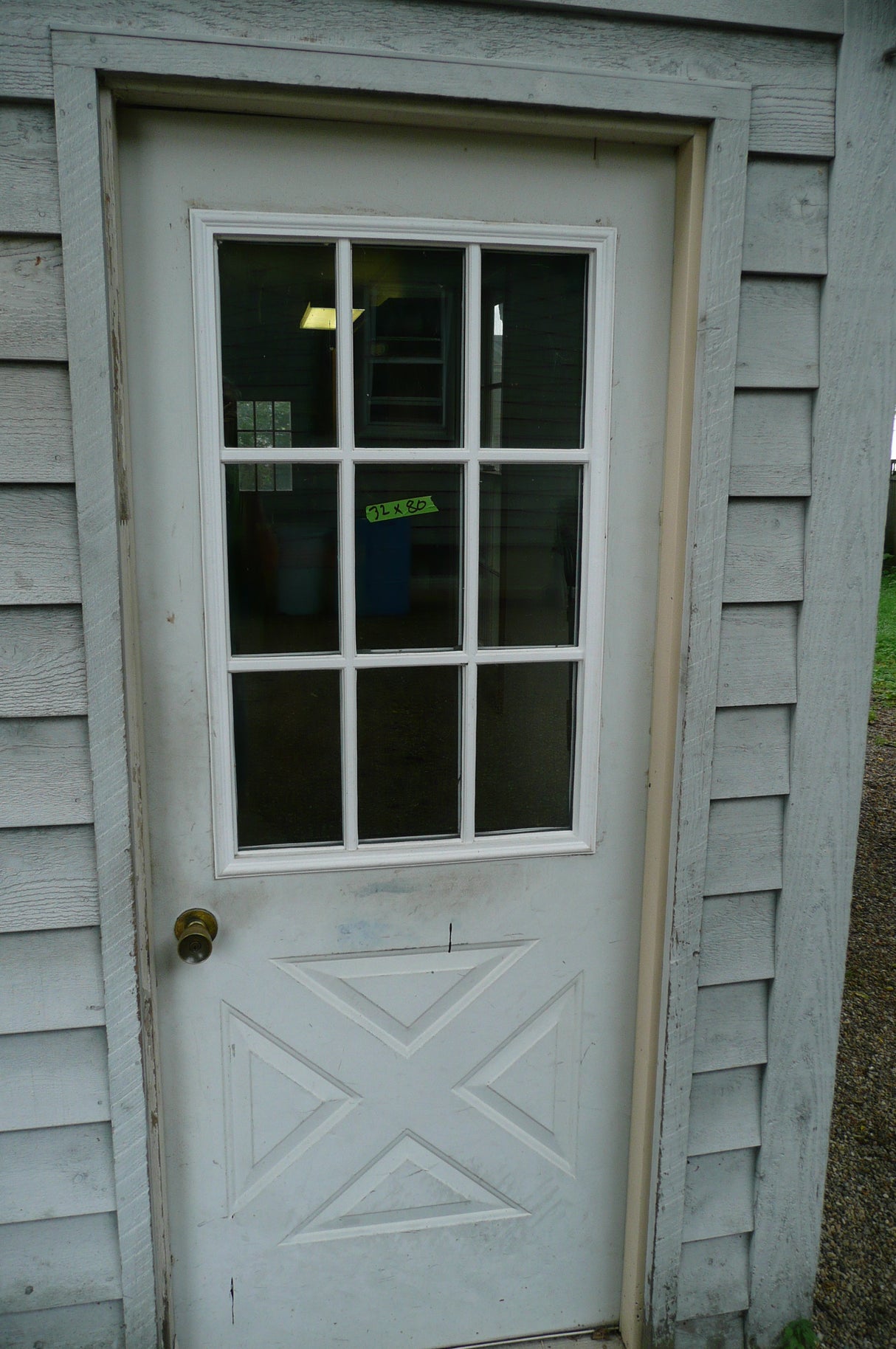 32" Steel Door with Window