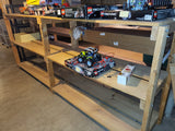 Wood shelves