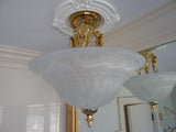 16" Ceiling Light Fixture with Medallion