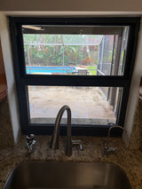 Impact Pass-Through Window – Black Frame