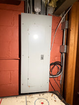 Residential Main Breaker Panel, ~200A 40-Space, with Breakers
