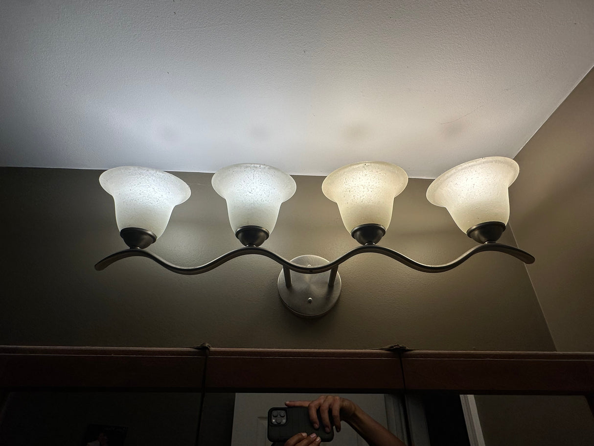 4-Light Bathroom Vanity Light Fixture