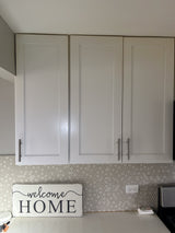 White Shaker Upper Cabinets - Kitchen