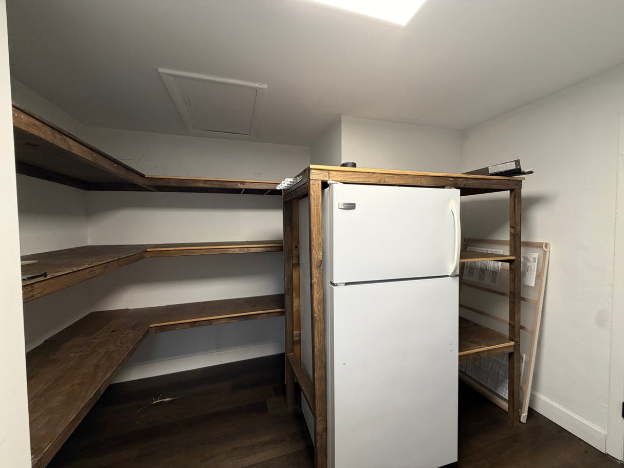Custom Rustic Wood Shelving / Pantry Storage System