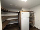 Custom Rustic Wood Shelving / Pantry Storage System