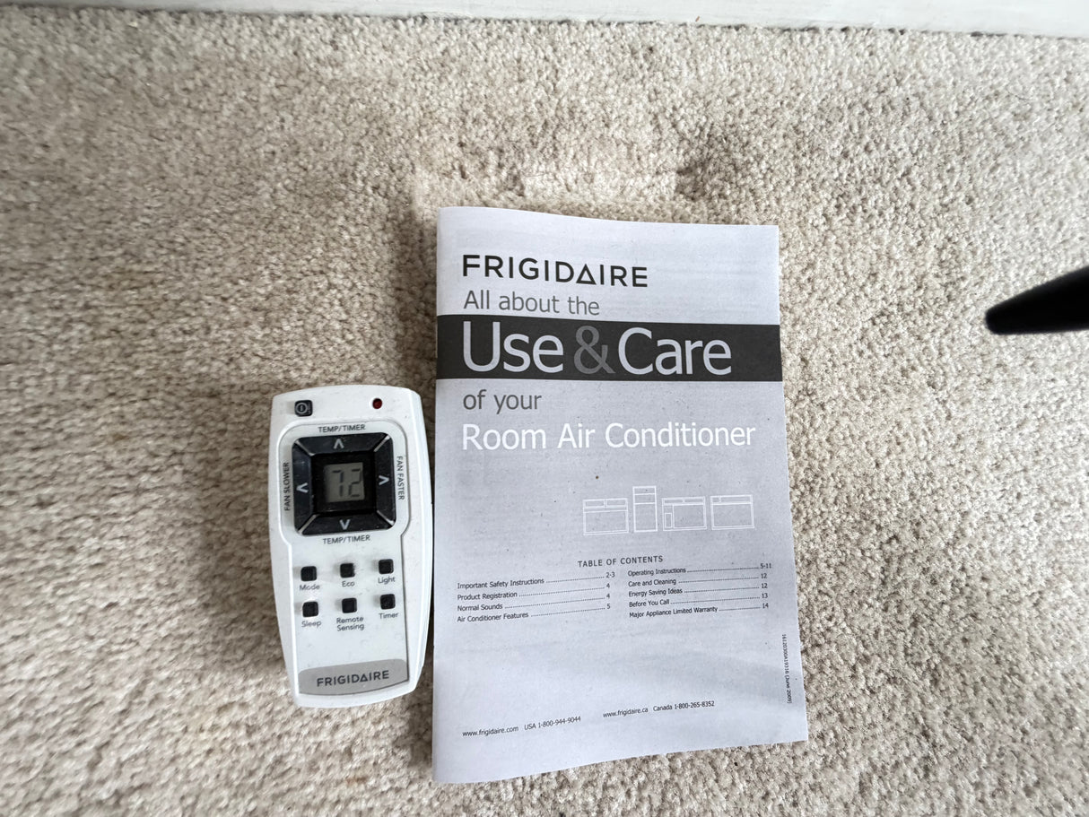 Frigidaire Window Air Conditioner, Energy Star, Remote, White