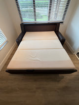 Modern Leather Sleeper Sofa / Pull-Out Bed