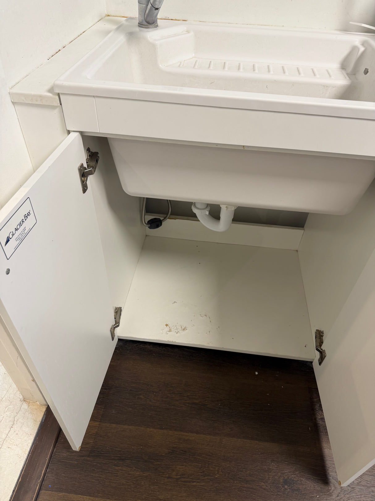 Utility Sink Cabinet with Faucet – Laundry Room Setup