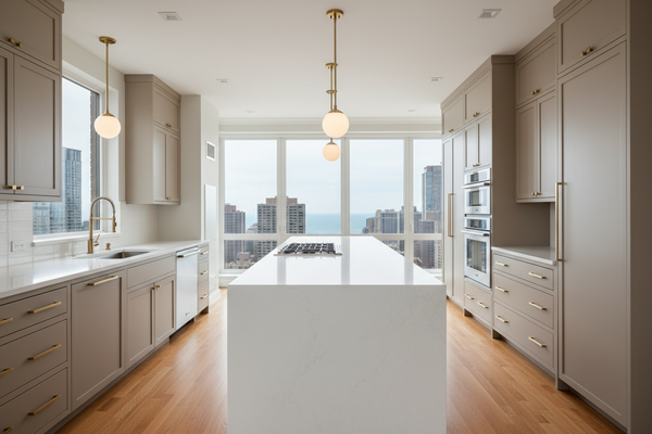 Full kitchen gut · Lincoln Park high-rise, Chicago