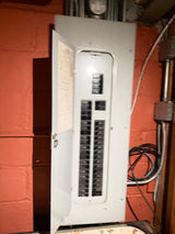 Residential Main Breaker Panel, ~200A 40-Space, with Breakers