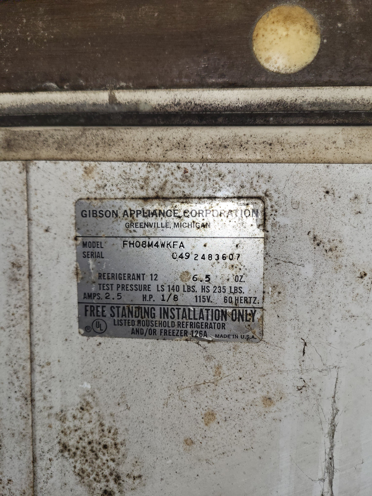 Gibson freezer chest, it works