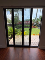 Modern Hurricane Impact Sliding Glass Door – Black Frame