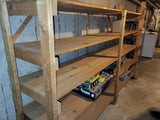 Wood shelves