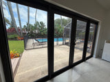 Luxury Hurricane Impact Glass Door System – Modern Black Aluminum